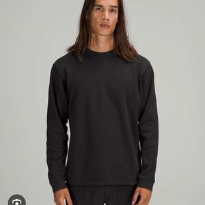 Lululemon Athletica Black French Terry Oversized Long Sleeve Crew